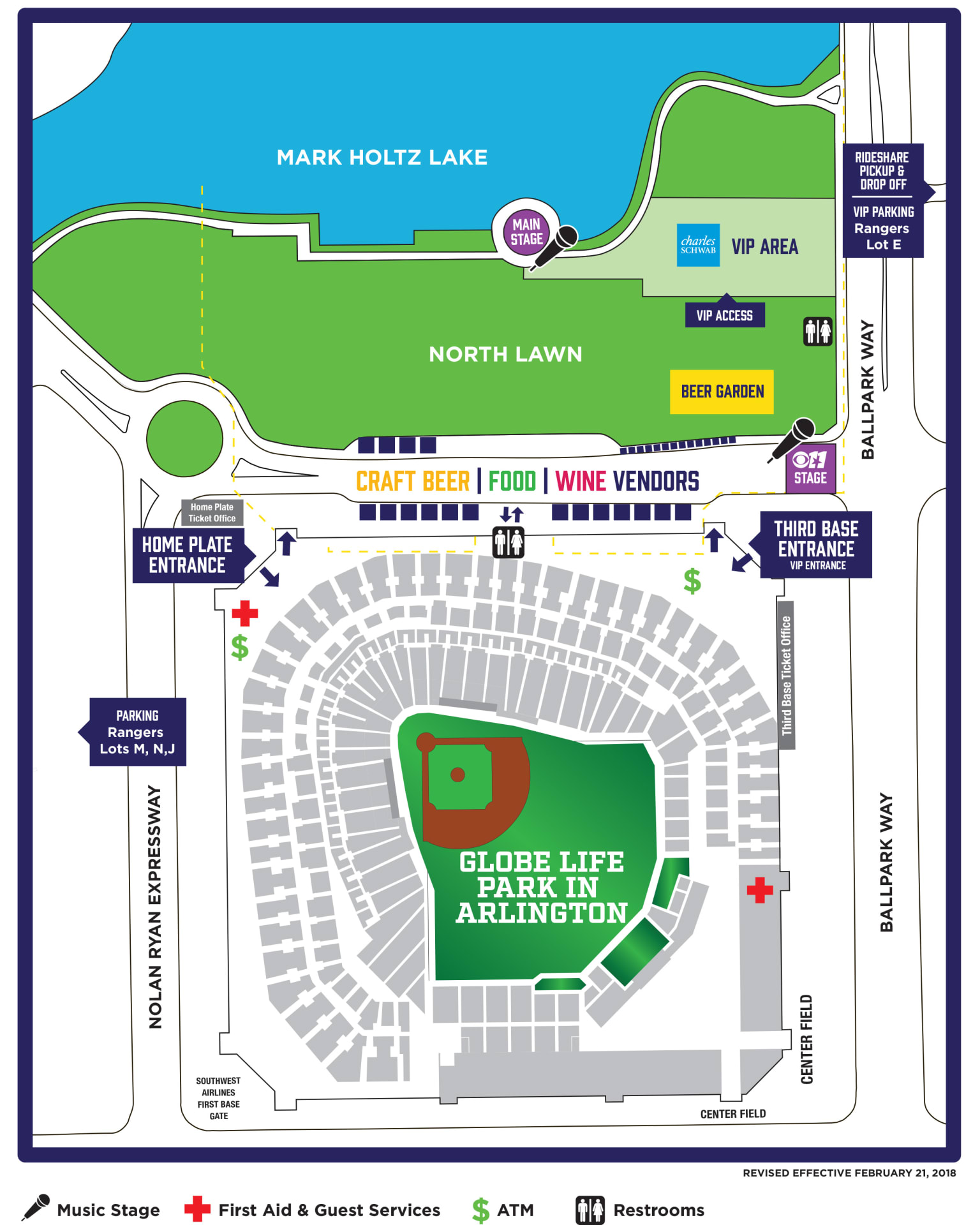Craft Food And Wine Festival Map Texas Rangers