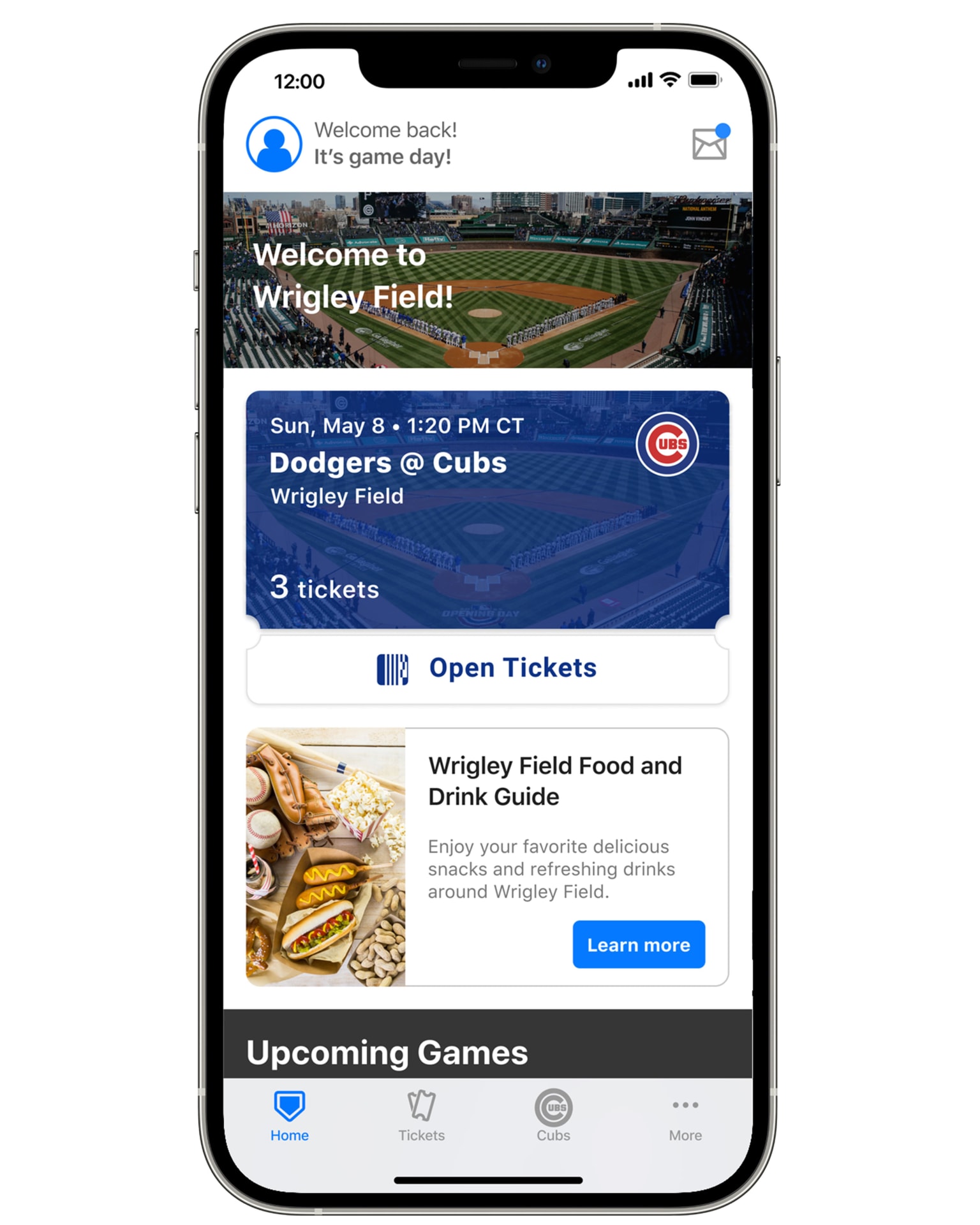 MLB Ballpark app Chicago Cubs