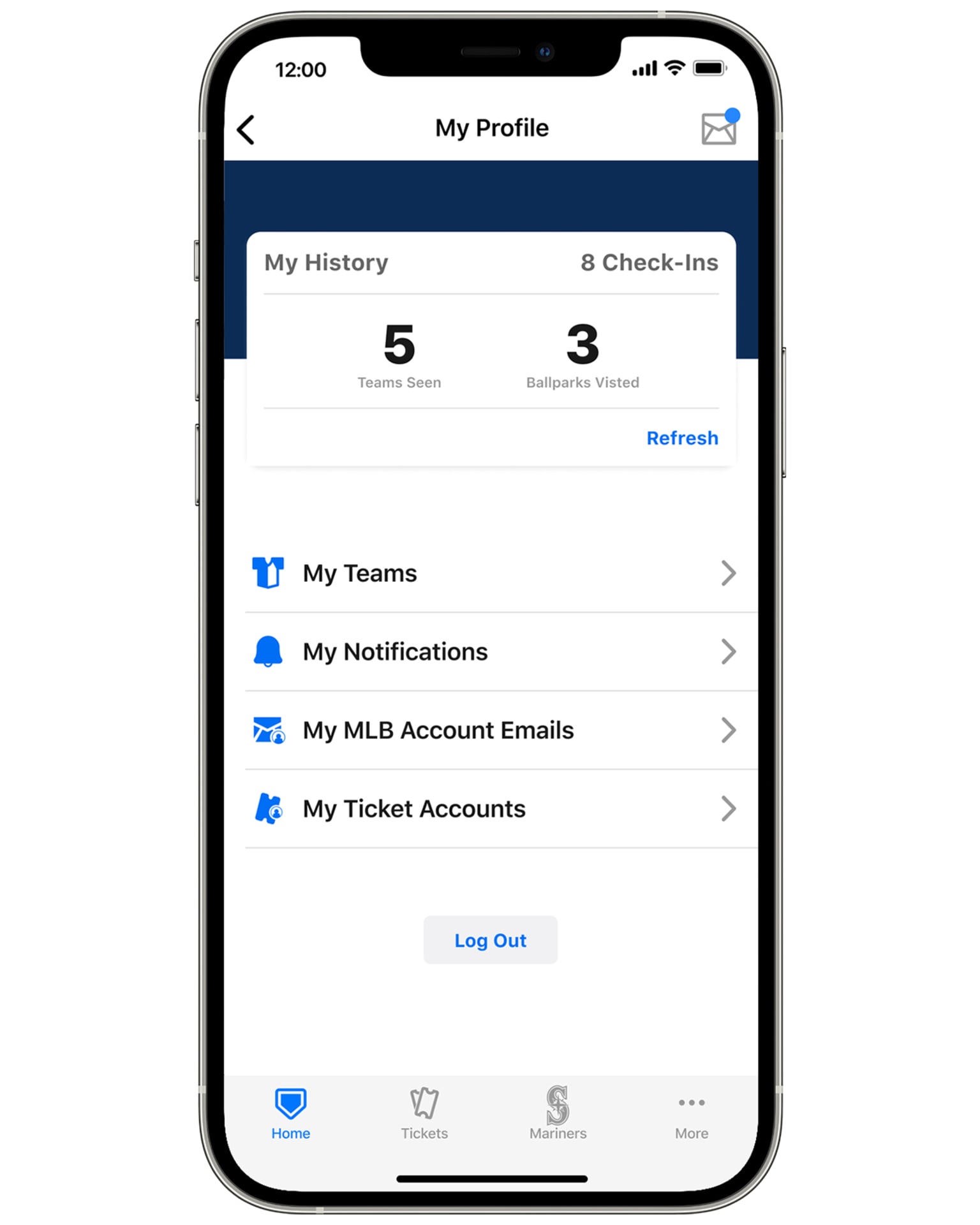 MLB Ballpark app | Seattle Mariners