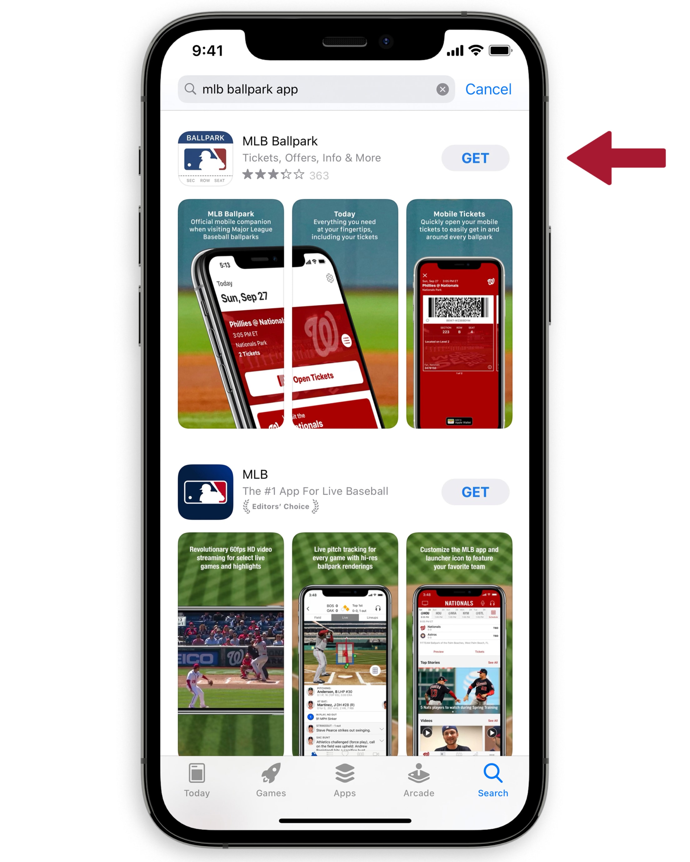 MLB Ballpark app Arizona Diamondbacks