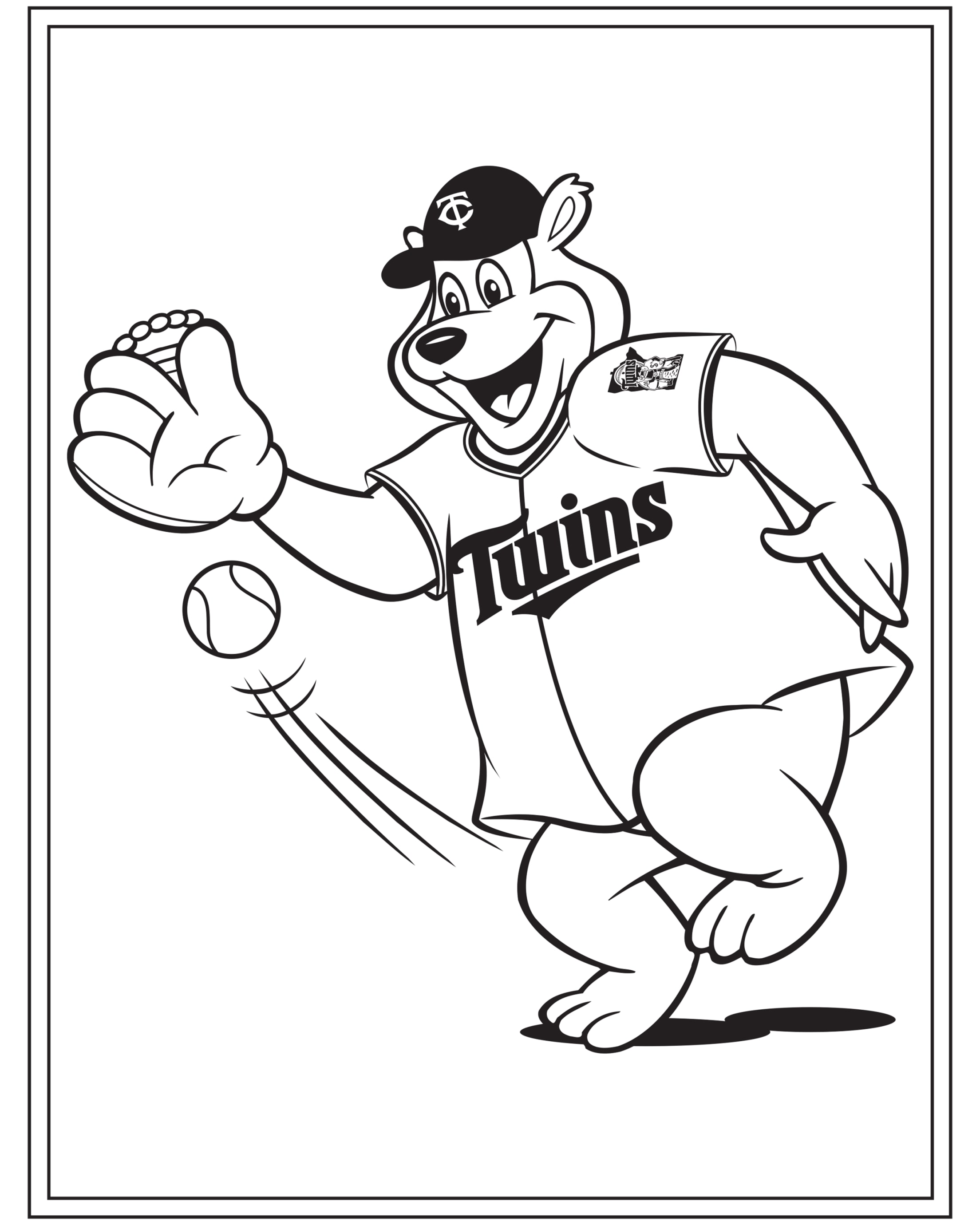 Mn Twins Coloring Sheets Coloring Pages
