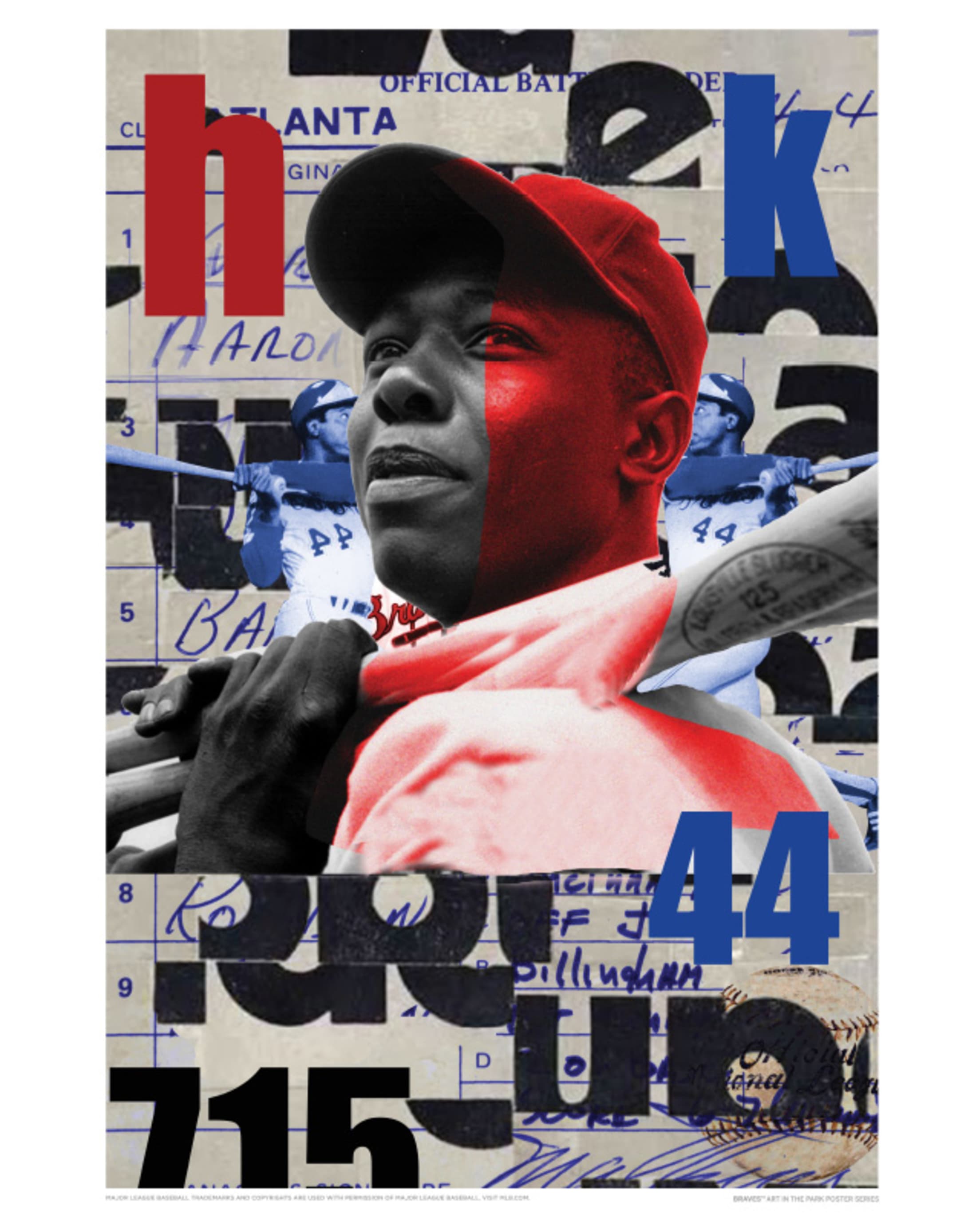 had to do a target poster for a holiday, chose hank aaron day :-) art and  lettering by me : r/Braves