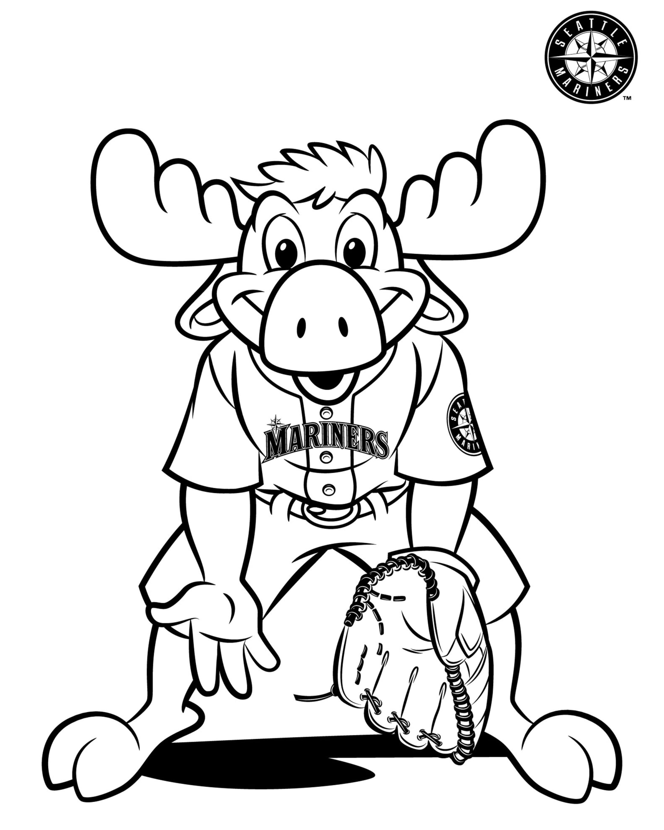 seattle mariners coloring pages