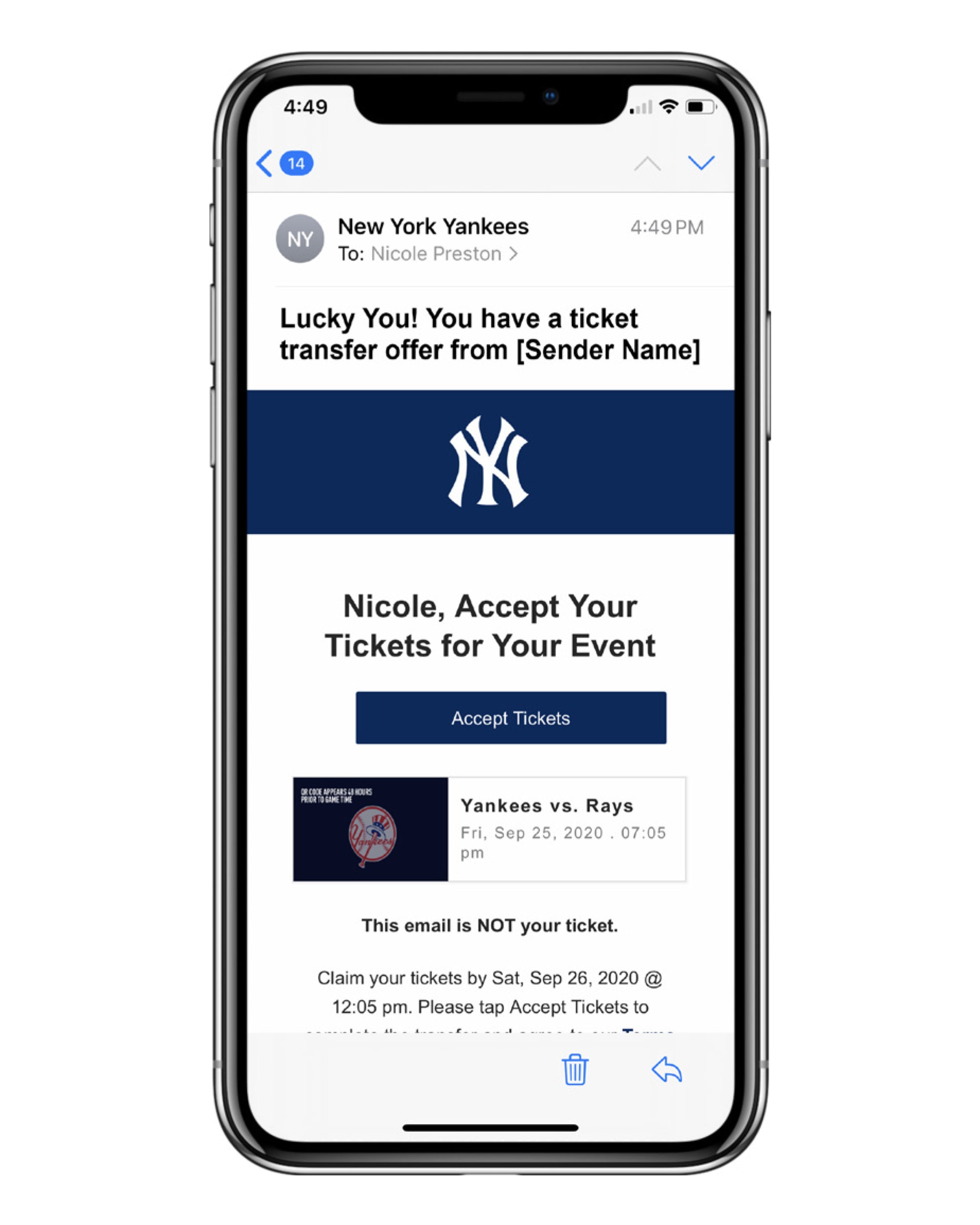 Manage Your Season Tickets New York Yankees