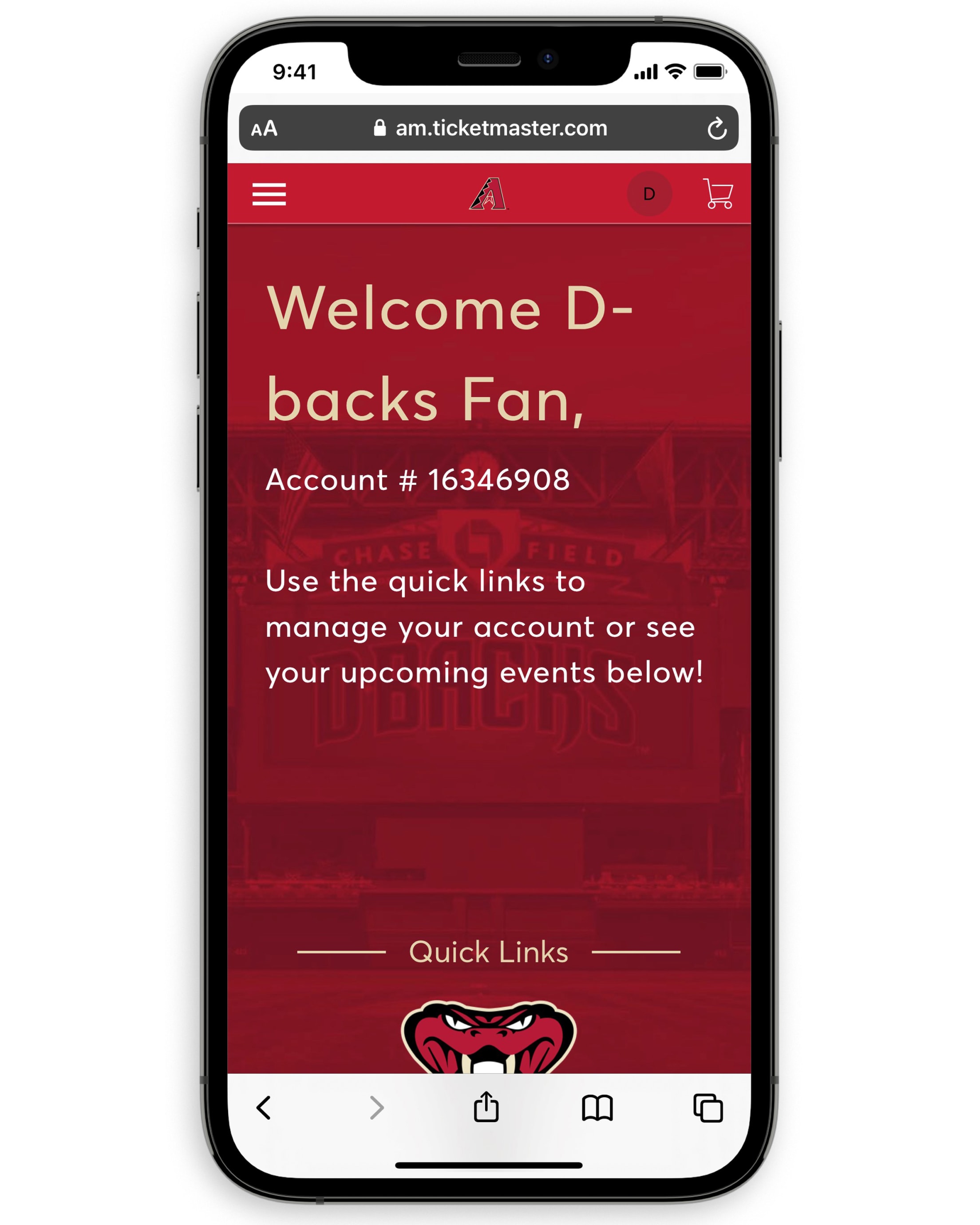 Account Manager Arizona Diamondbacks