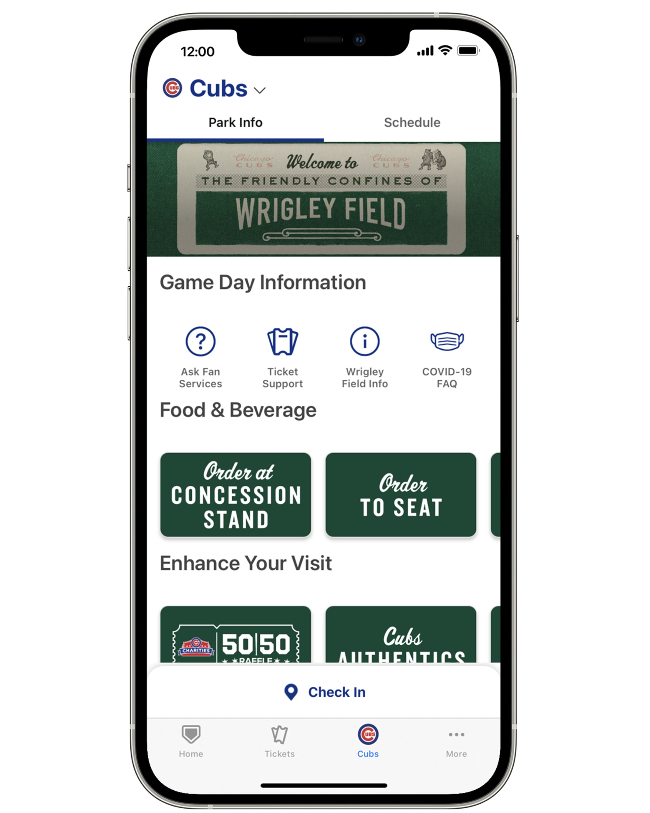 MLB Ballpark app Chicago Cubs