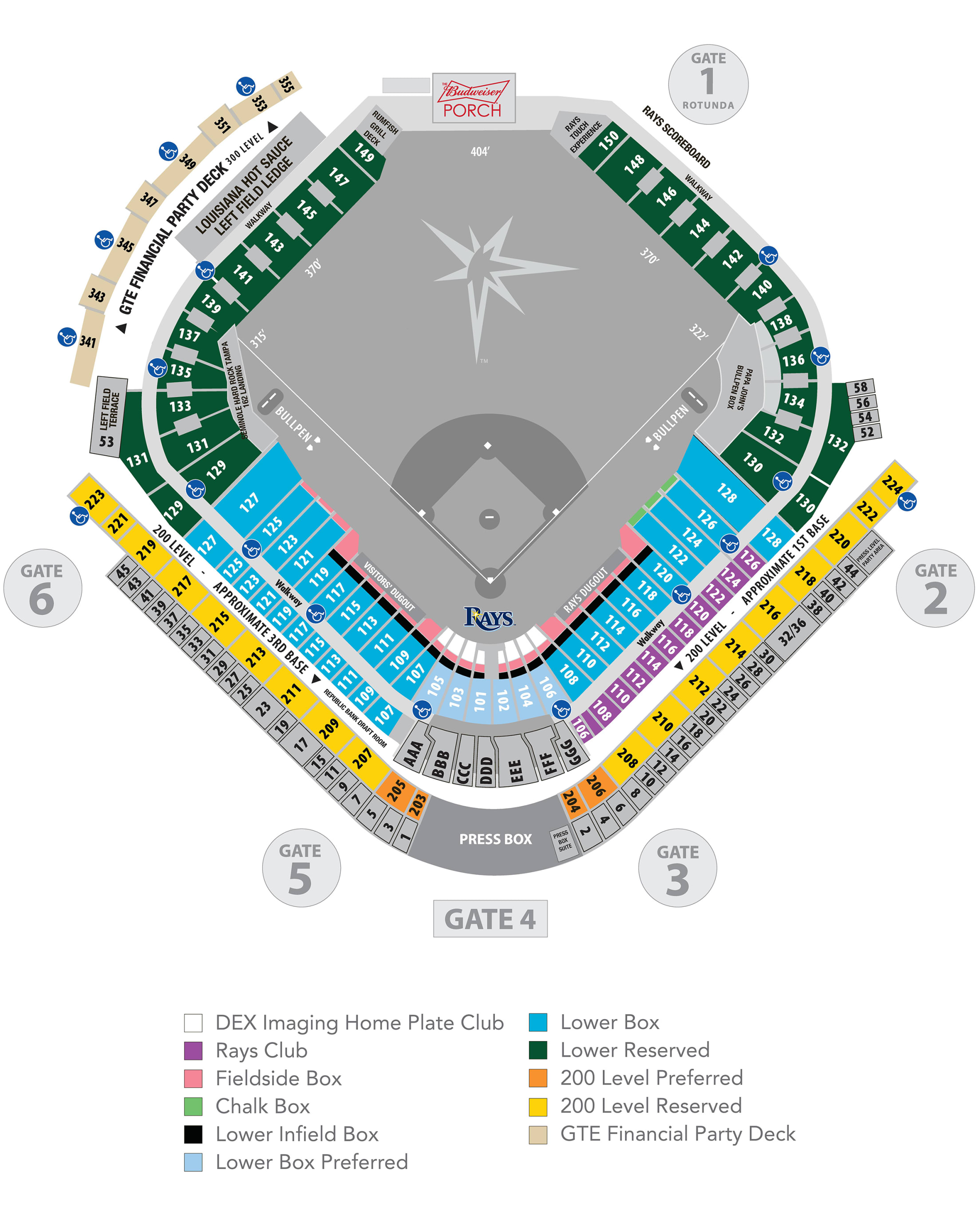 Season Ticket Seating And Pricing Tampa Bay Rays