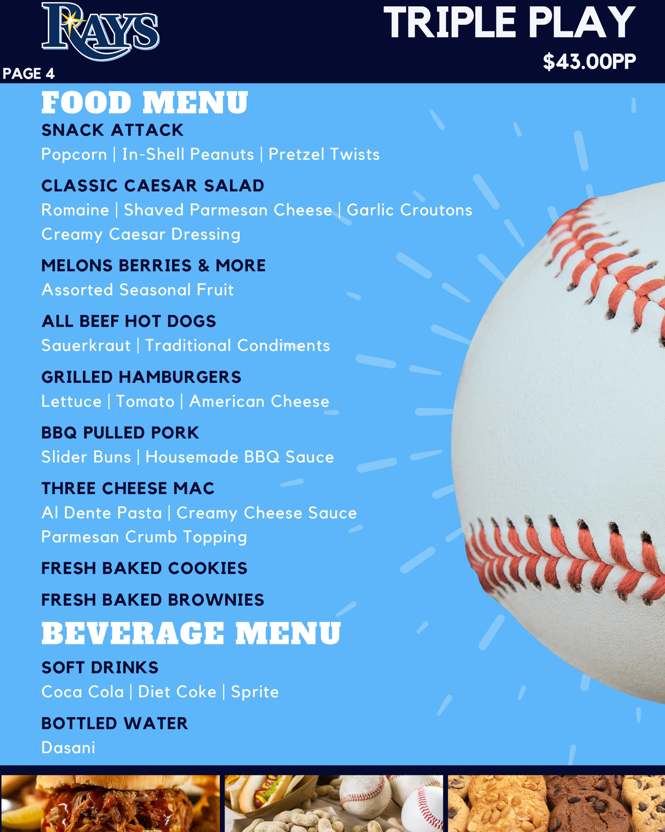 Catering Tampa Bay Rays