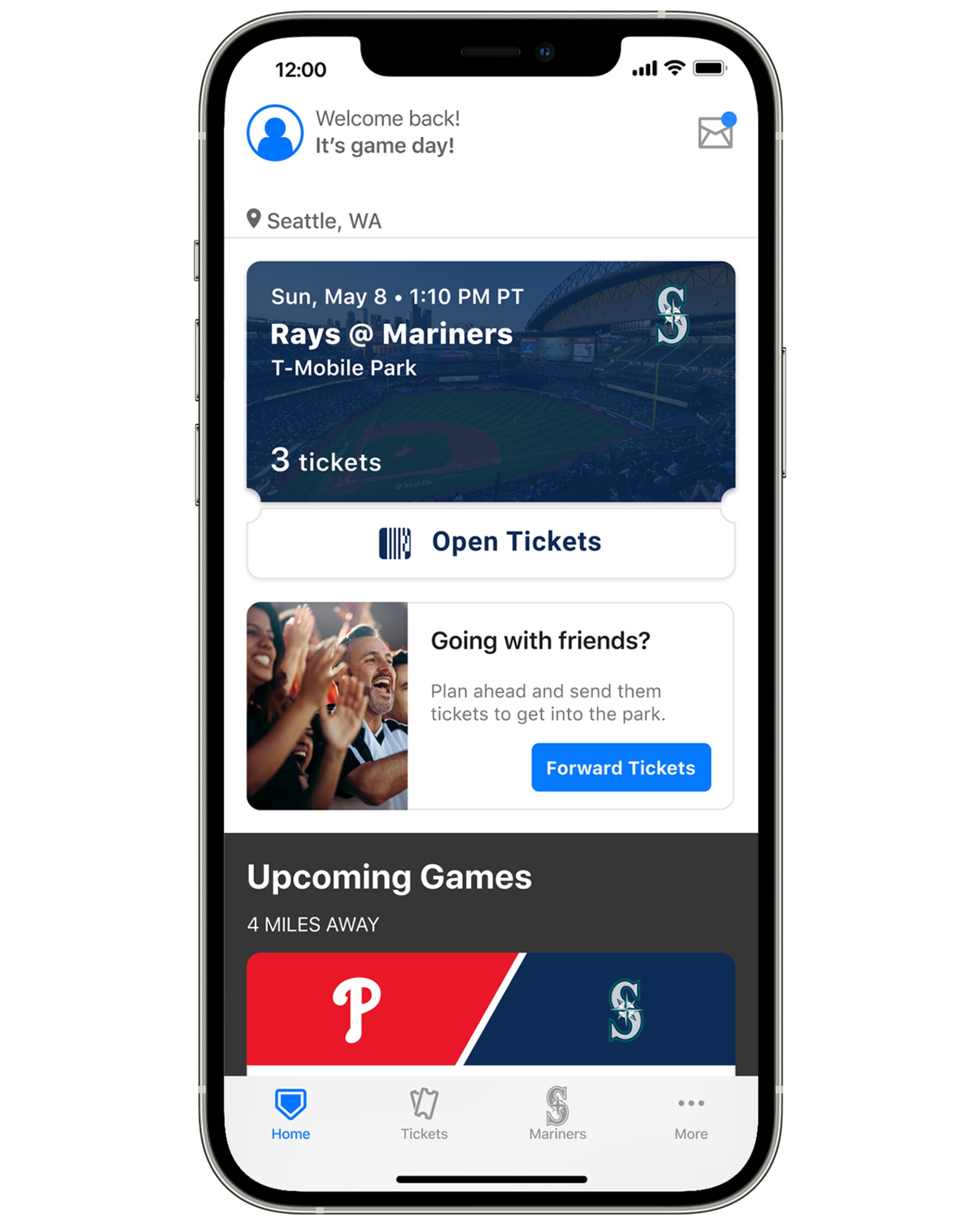 MLB Ballpark app Seattle Mariners