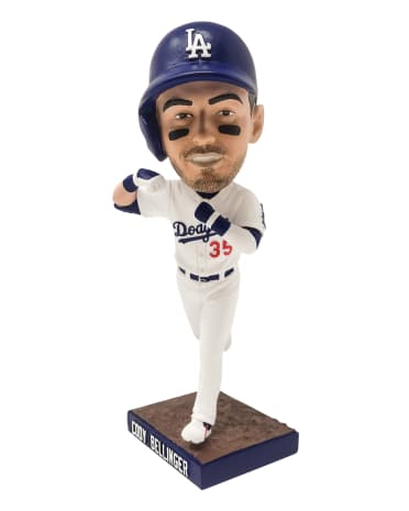 Dodgers Cody Bellinger NLDS Game 1 Home/White Uniform bobblehead