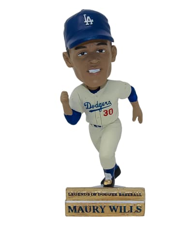 Dodgers Maury Wills Legends of Dodger Baseball bobblehead