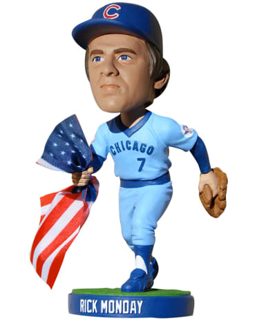 Dodgers Rick Monday Saves the Flag bobblehead