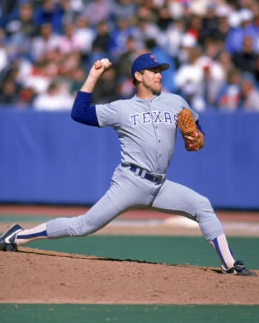 A mannequin wears the jersey of retired Texas Rangers player