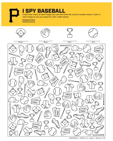 Pittsburgh Pirate Player Baseball Coloring Page