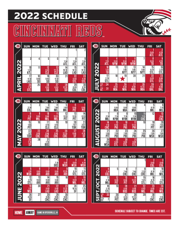 Reds Schedule April 2022 Lixobz24Ggl8Mm