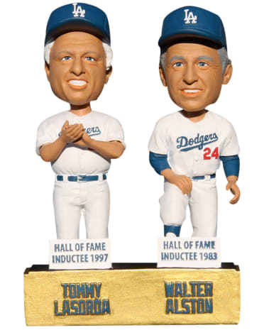 Dodgers Alston/Lasorda Hall of Fame Managers Dual bobblehead