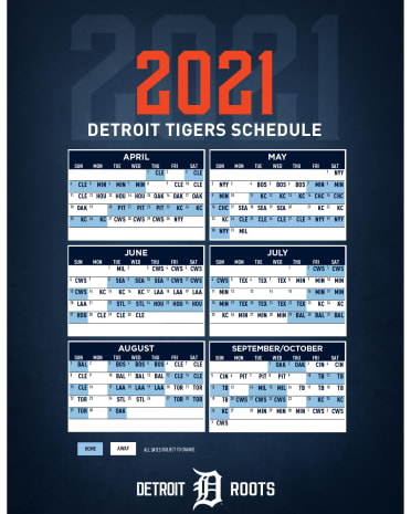 Printable Schedule | Detroit Tigers