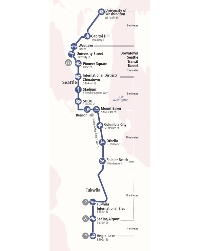 Ride Link light rail to TMobile Park Seattle Mariners