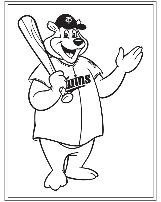 Kids Coloring Pages Minnesota Twins
