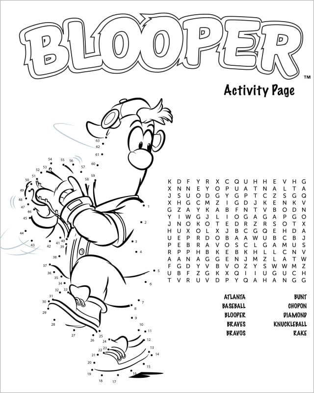 Atlanta Braves Blooper Mascot Painting Print C026 