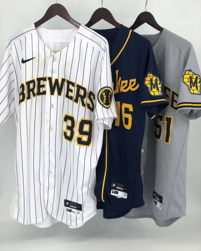 brewers military jersey