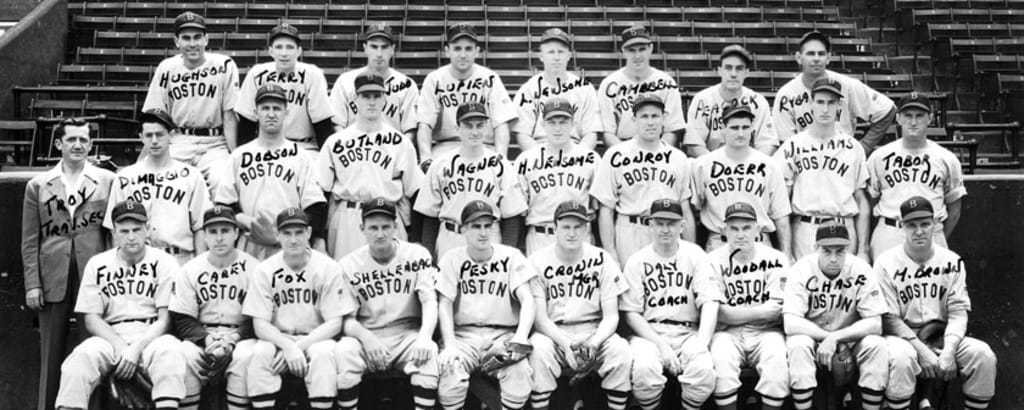 1946 Boston Red Sox Team Signed Baseball. .  Baseball, Lot #50100