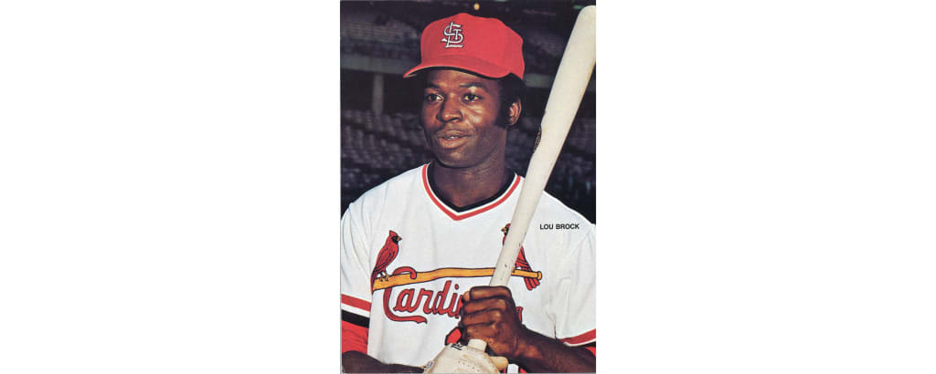 St. Louis Cardinals Lou Brock in action, at bat during spring