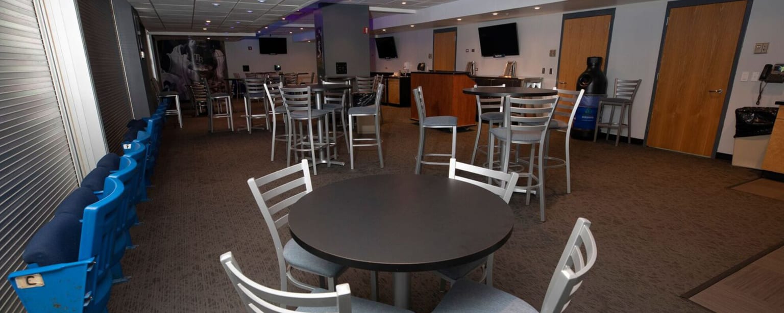 Left Field Terrace Tropicana Field Event Spaces Tampa Bay Rays
