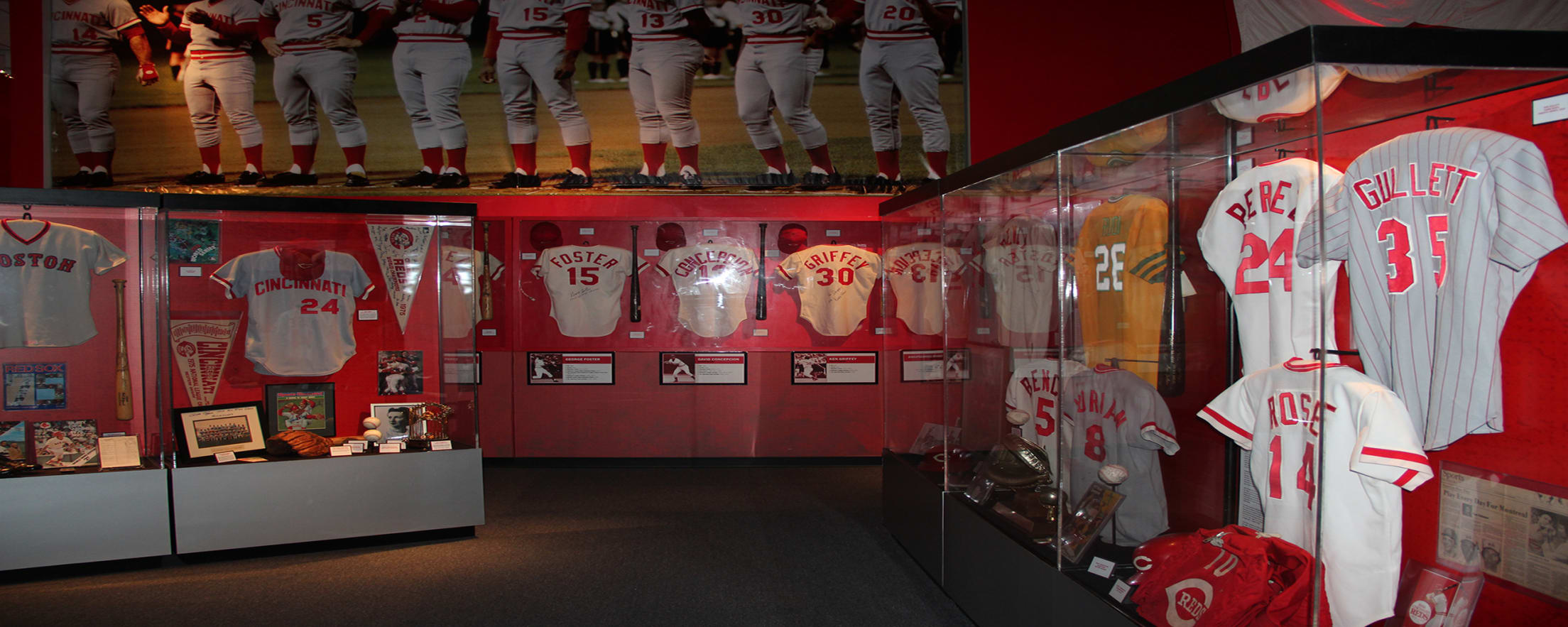 CINCINNATI REDS #15 HELD BATTING PRACTICE JERSEY