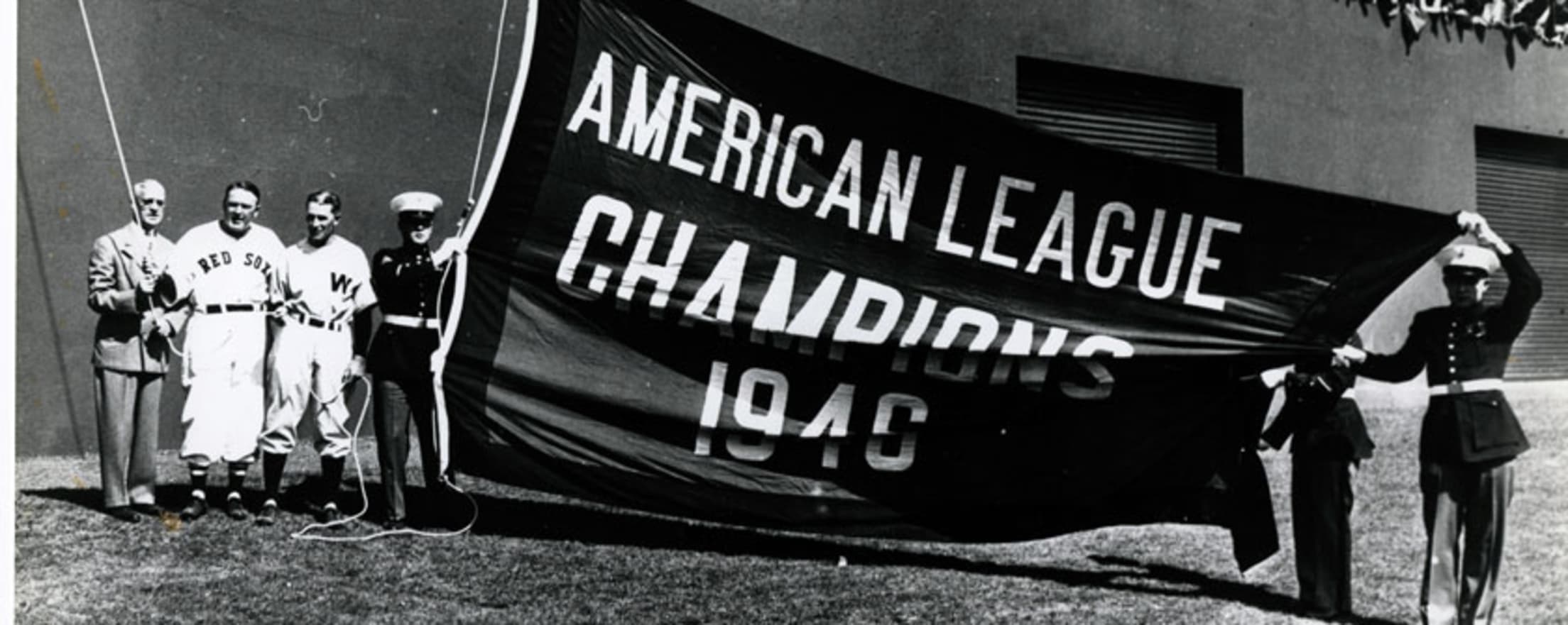 Boston Red Sox World Series Champions Banners Black and White Ph T