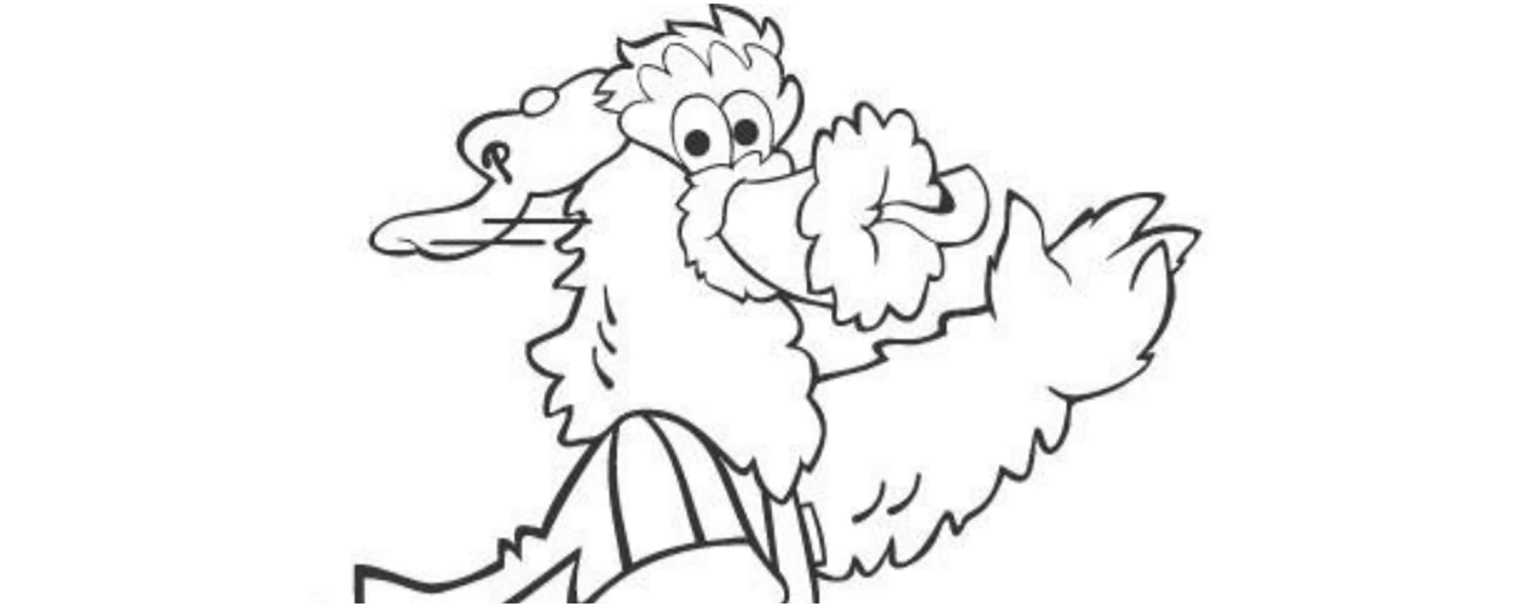 phillie phanatic coloring page