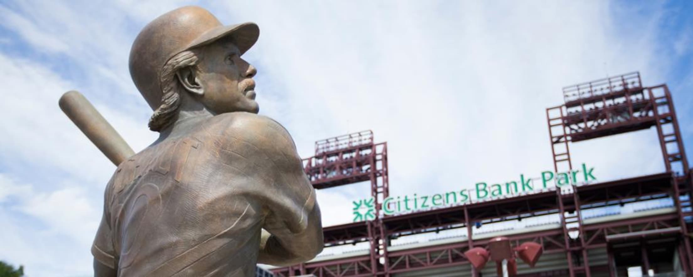 Cleveland Baseball Statue Navy Dad Hat