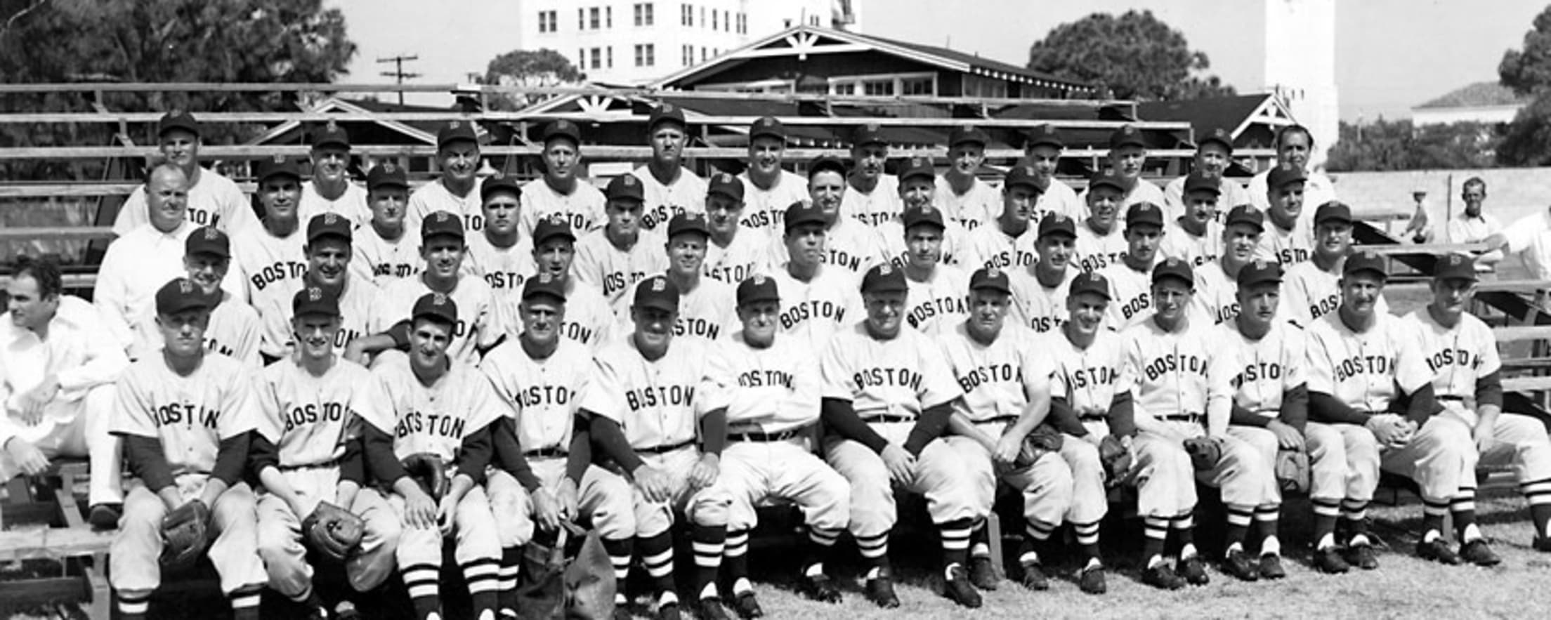 wall display 1948 baseball Boston Red Sox vs St Louis Browns Program tin sign 
