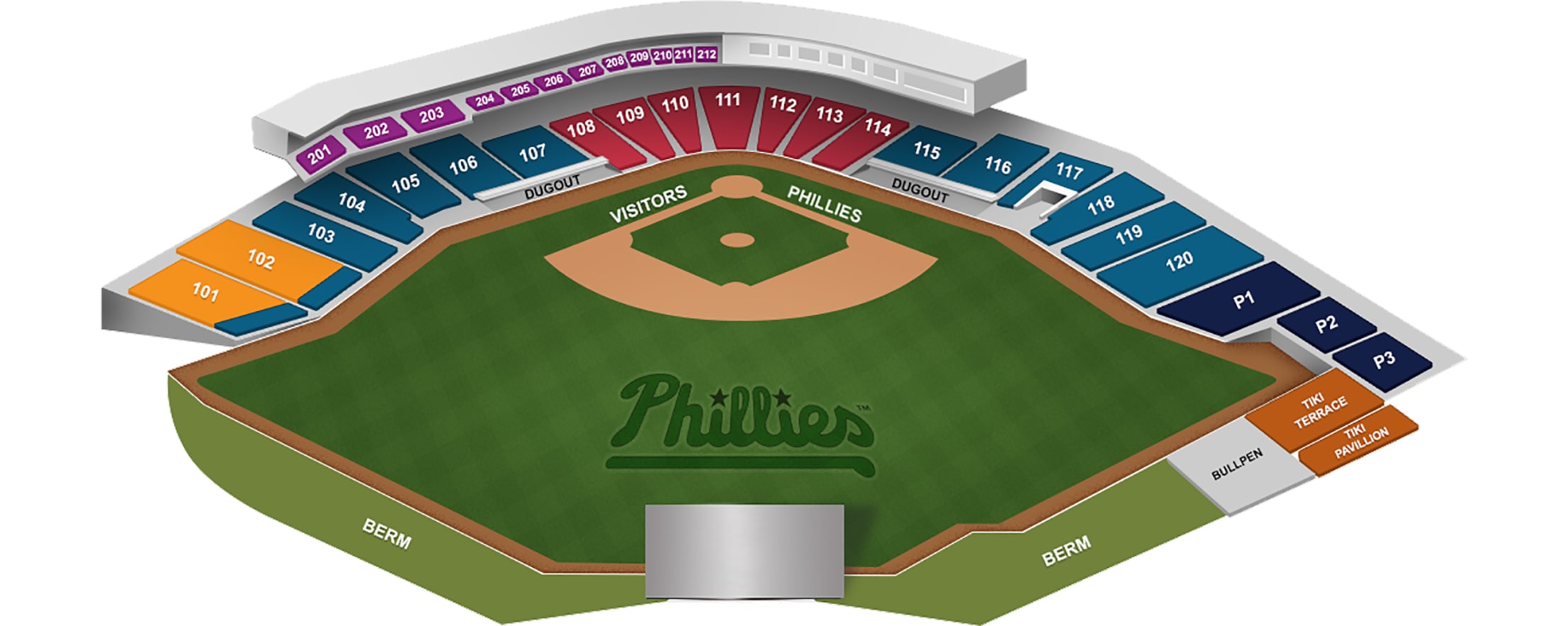 Phillies Seating Chart With Seat Numbers Two Birds Home