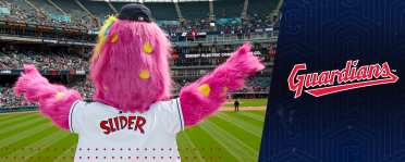 Cleveland Indians Mascot Slider Visits Local Hospice Patient