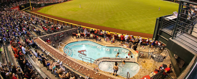 Ballpark Quirks: Taking a dip in Chase Field's swimming pool - Sports  Illustrated