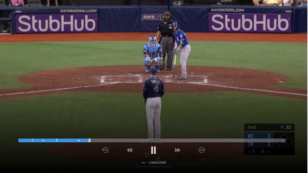 MLB.TV Samsung Viewing/Navigation