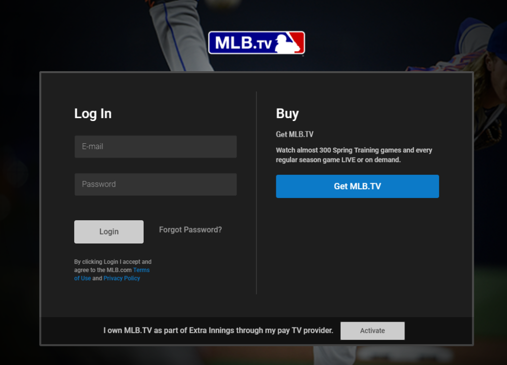MLB.TV Accessibility How do I log in to access Gameday Audio?