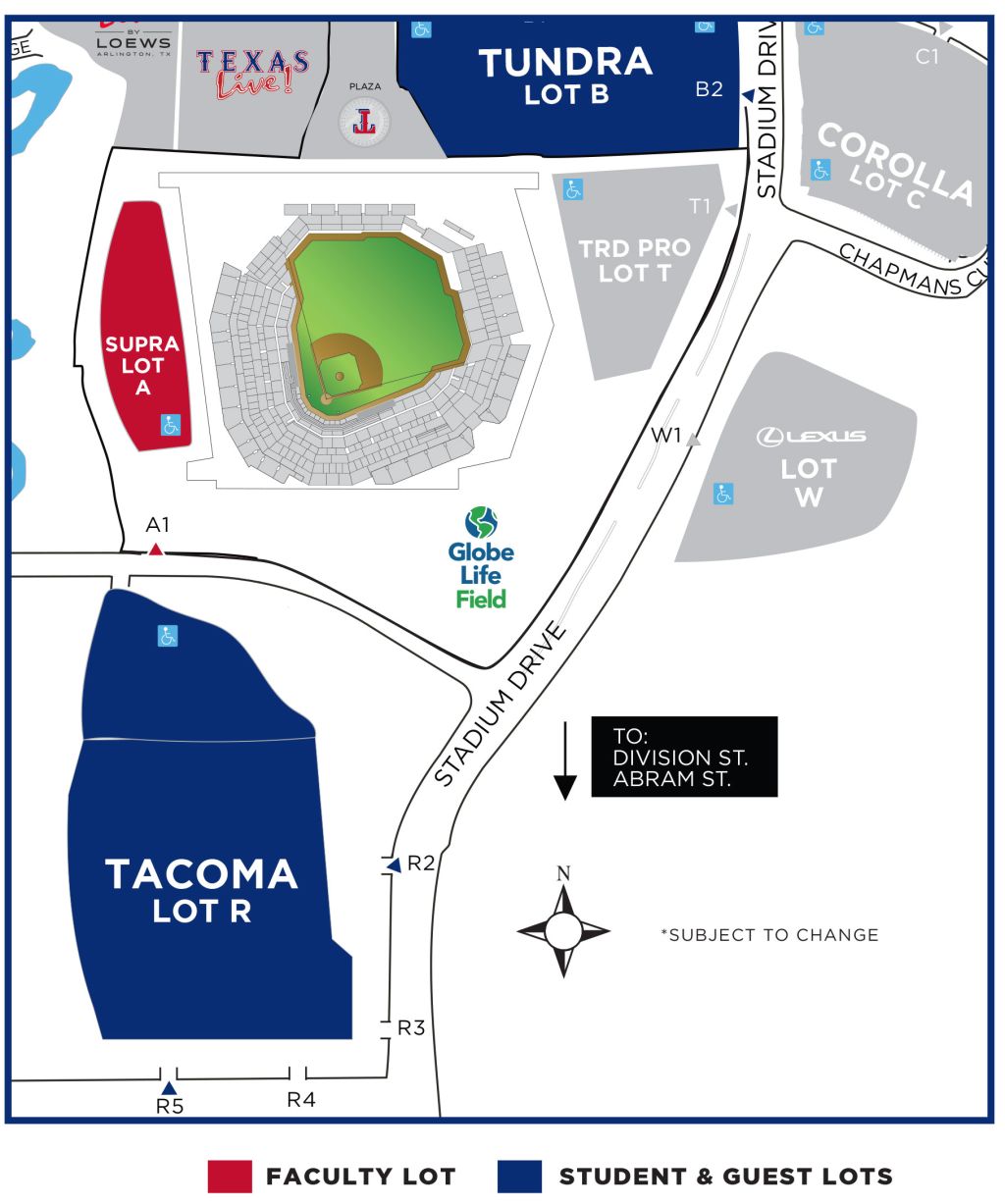 globe life field parking map globe life field parking map