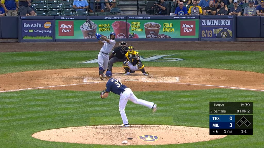 Jonrón solitario de Santana