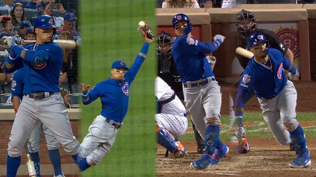 Báez se luce con el bate y el guante