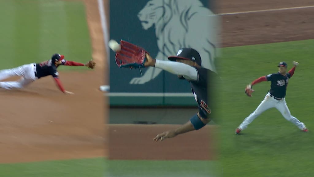 Gran defensa de Nacionales en el Juego 4