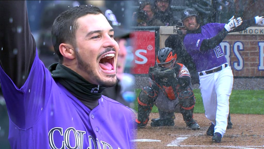 Jonrones de Rockies bajo la nieve
