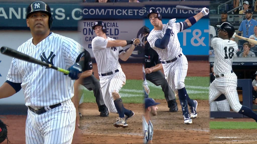 Yankees pegan 4 HR vs. Rays