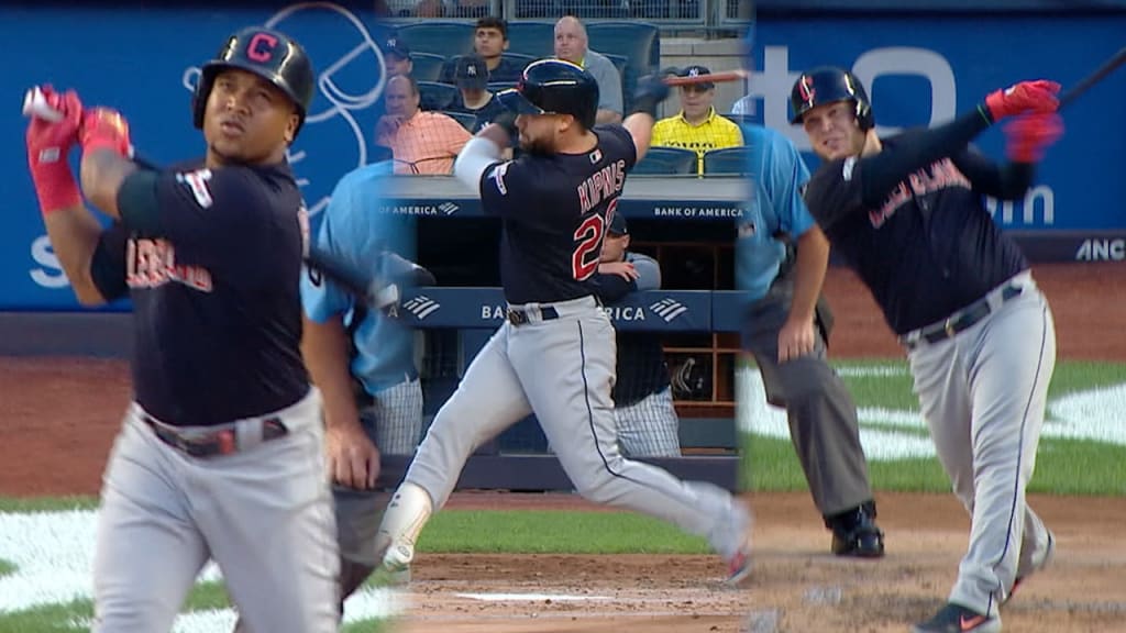 Indios suenan 3 HR y anotan 7 