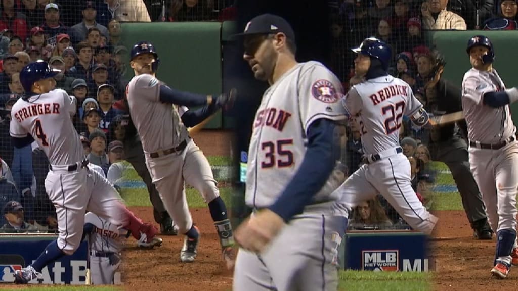 Verlander y la ofensiva lideran victoria de Astros en el Juego 1