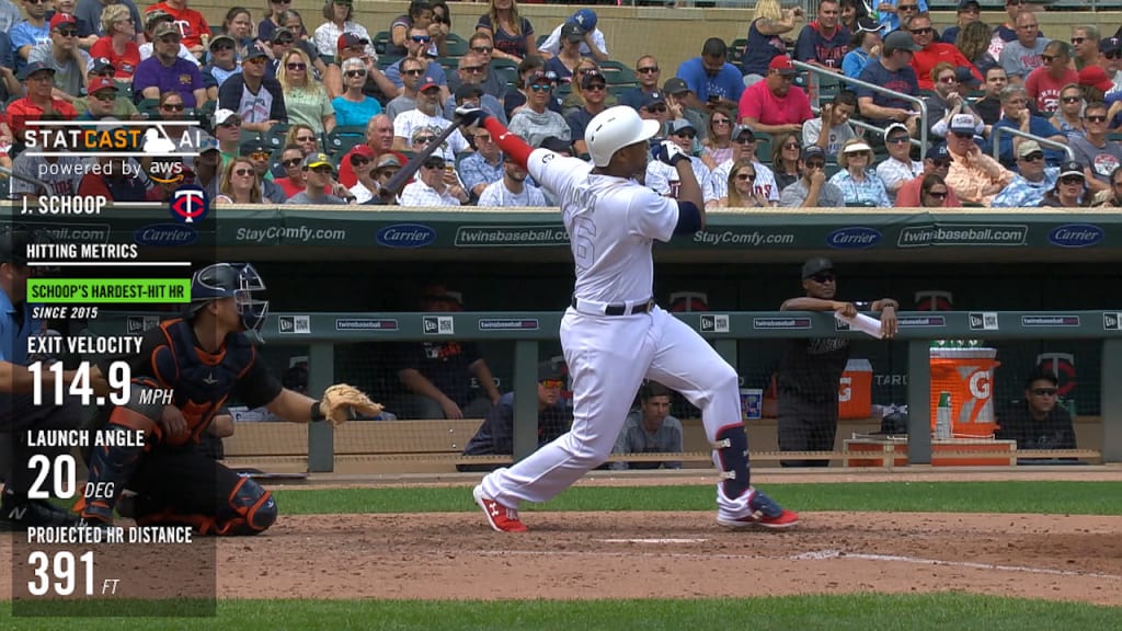 Statcast: Schoop la bota a 114.9 mph