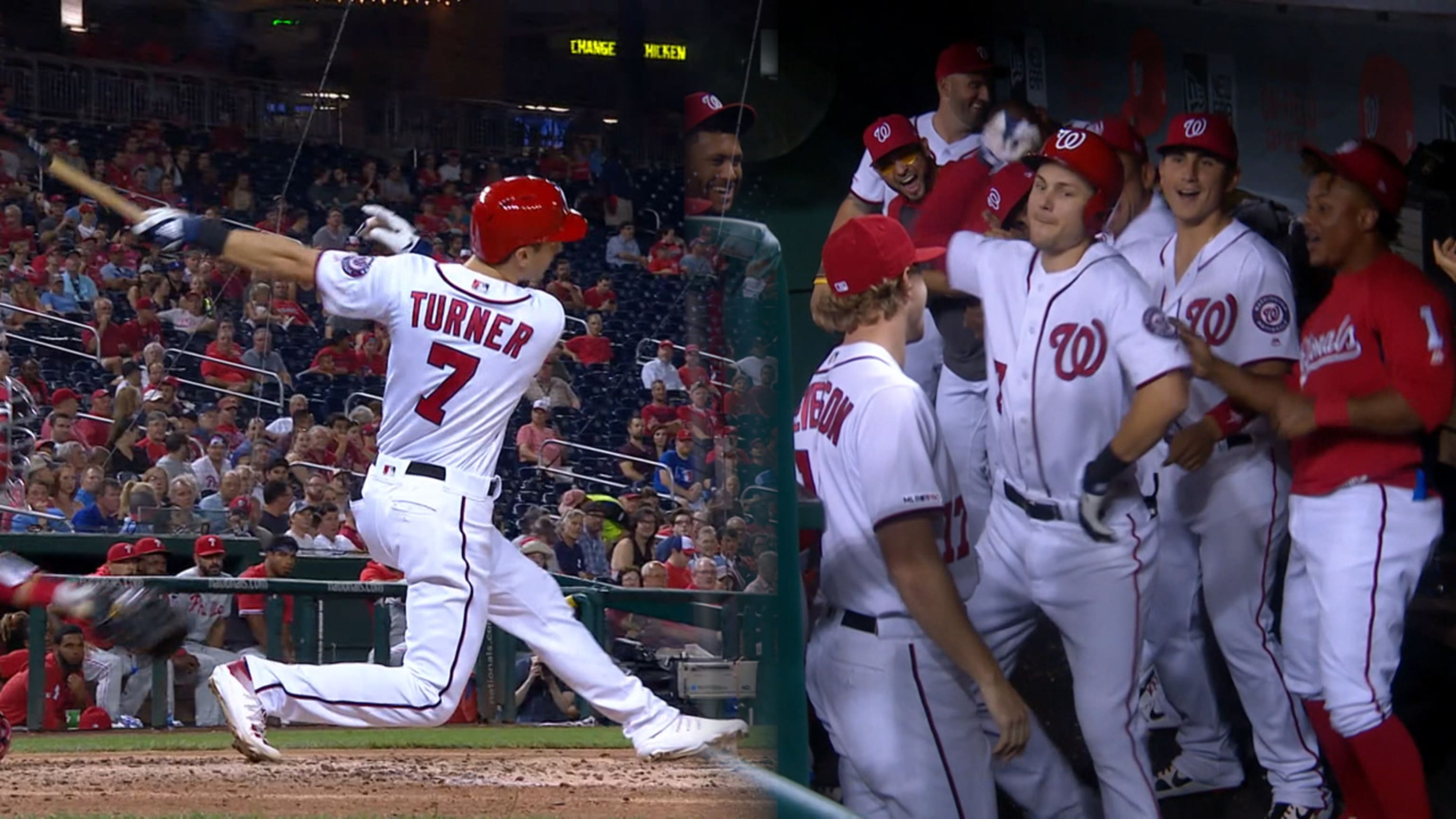 Turner homers, busts a move