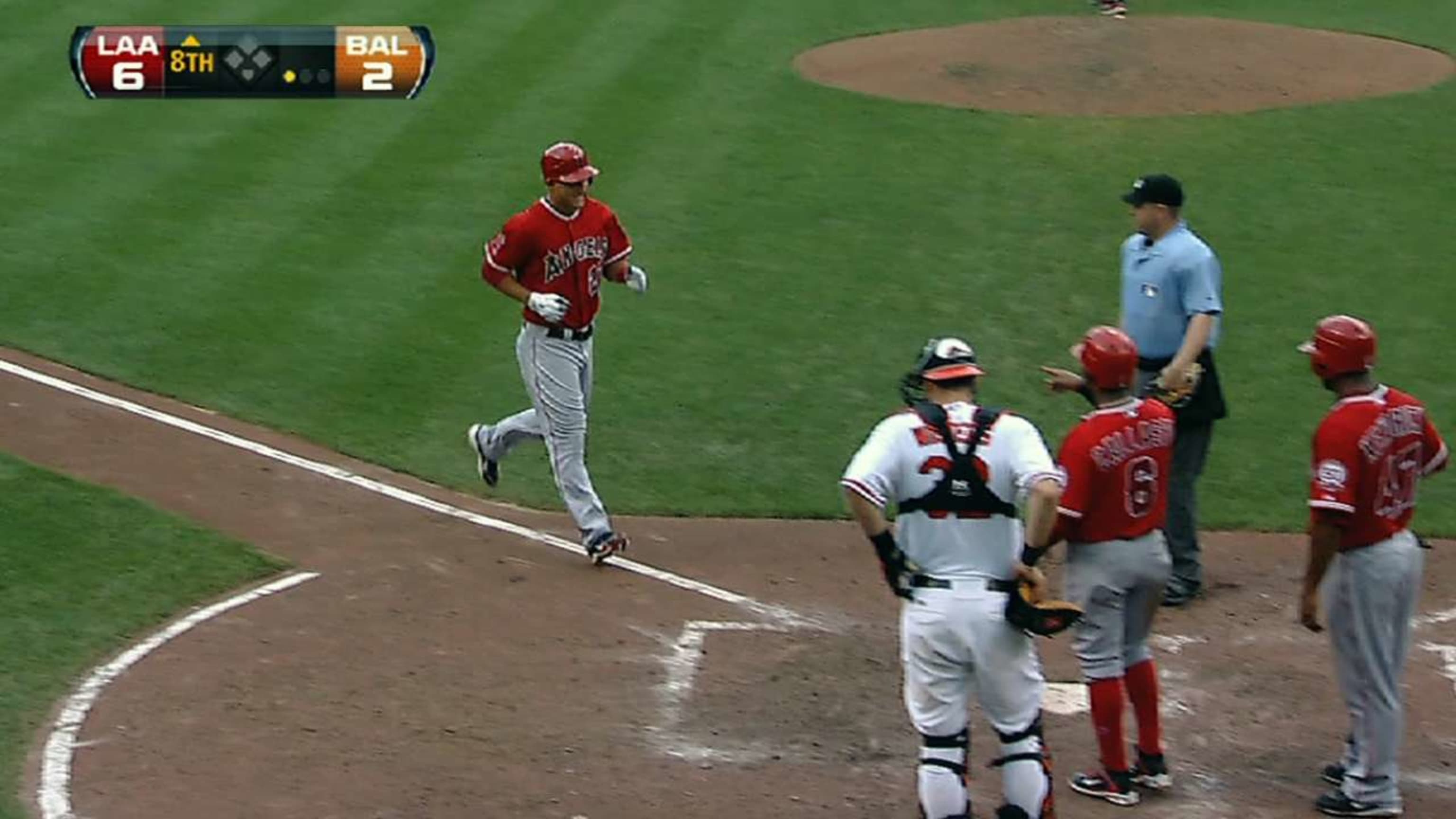 Trout's first Major League homer