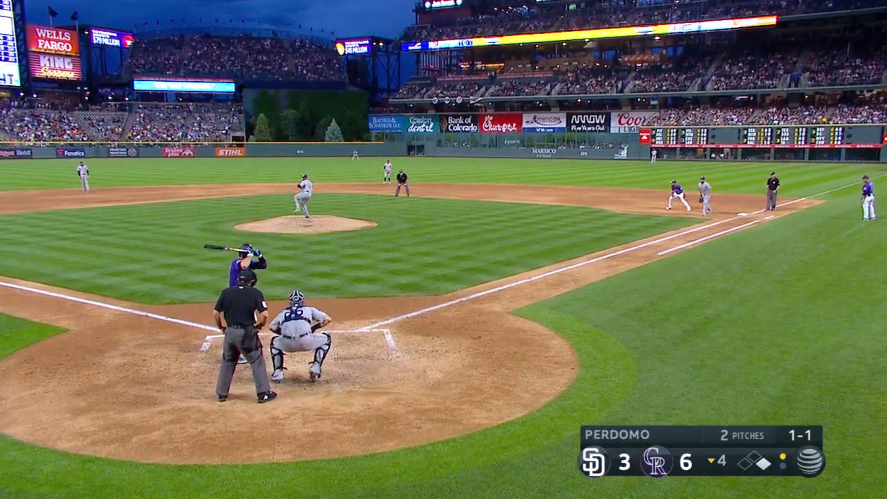 Arenado reaches first on error